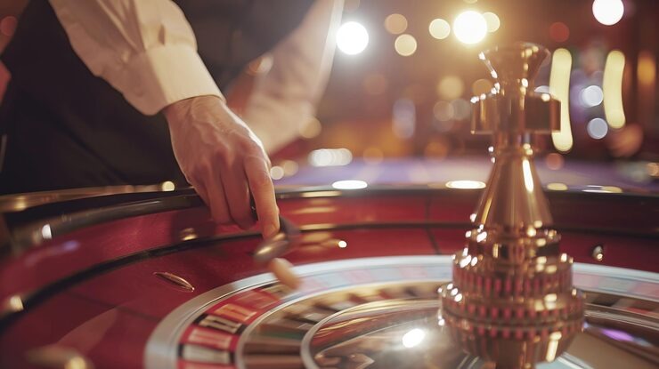 Live dealer at kapalwin login Hongkong Pools table conducting a number draw